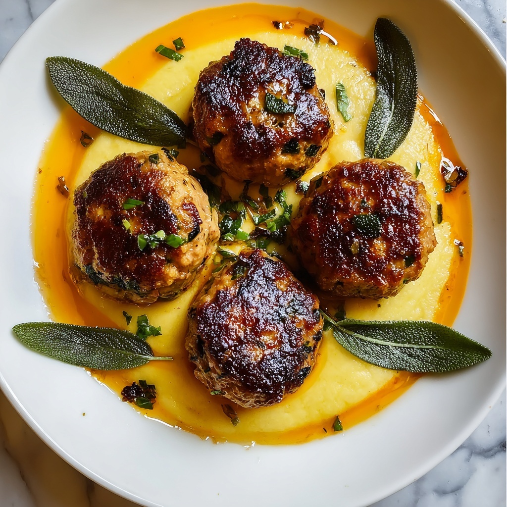 Savory Pumpkin Sage Turkey Meatballs Recipe - Recipe Image