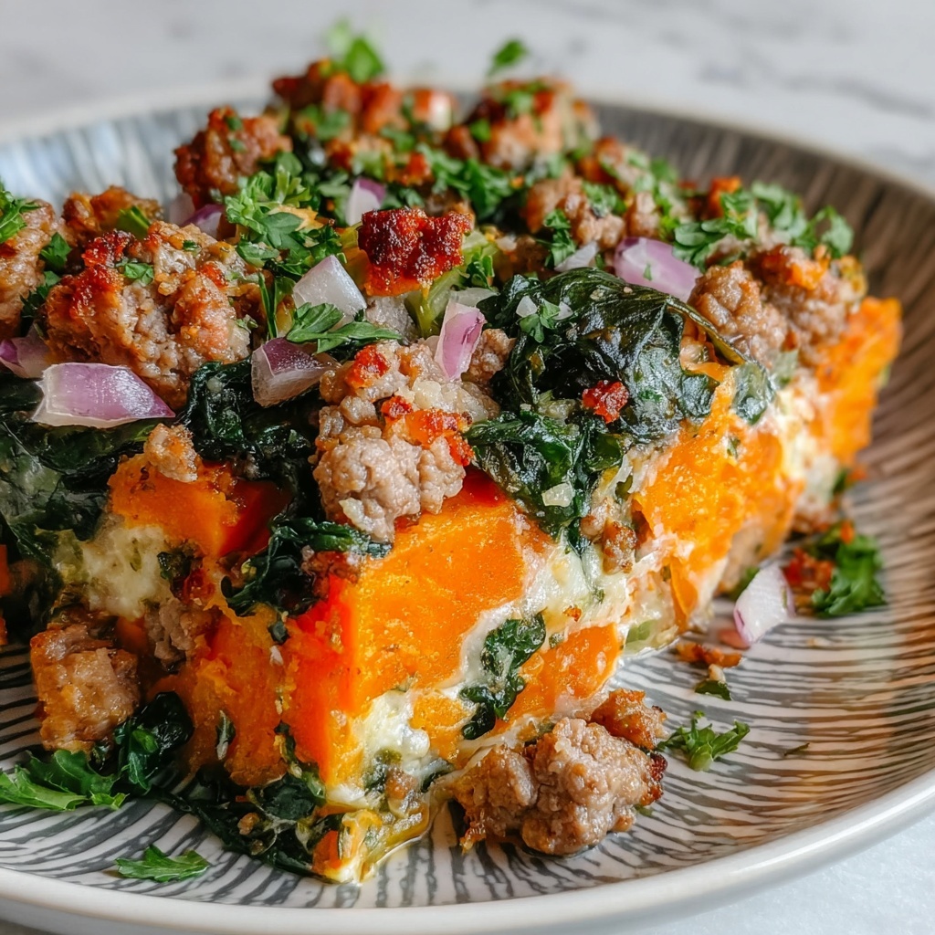 Healthy Ground Turkey Sweet Potato Bake Recipe - Recipe Image