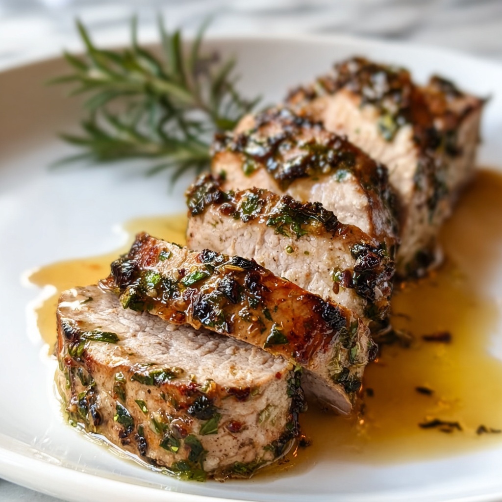 Garlic Herb Pork Tenderloin Recipe - Recipe Image