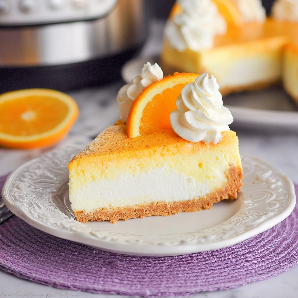Instant Pot Creamsicle Cheesecake Recipe - Recipe Image