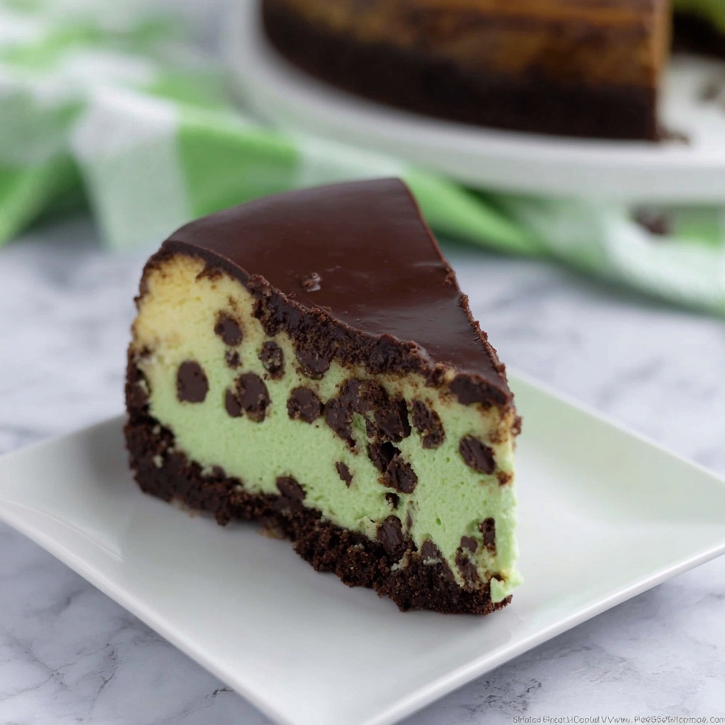Instant Pot Mint Chocolate Cheesecake Recipe - Recipe Image