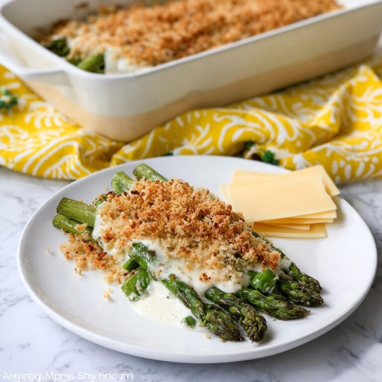 Cheesy Roasted Asparagus Casserole Recipe