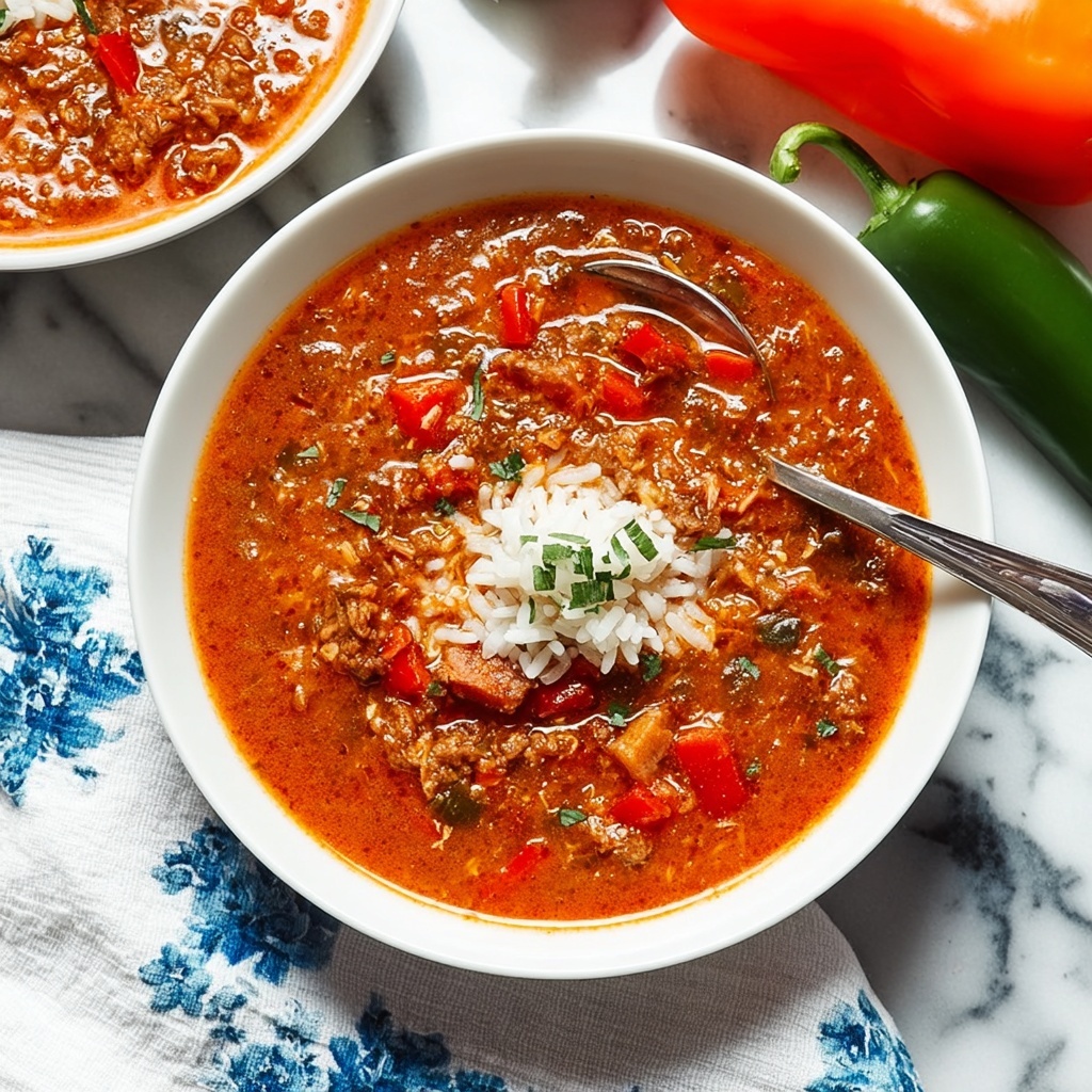 Instant Pot Stuffed Pepper Soup Recipe - Recipe Image
