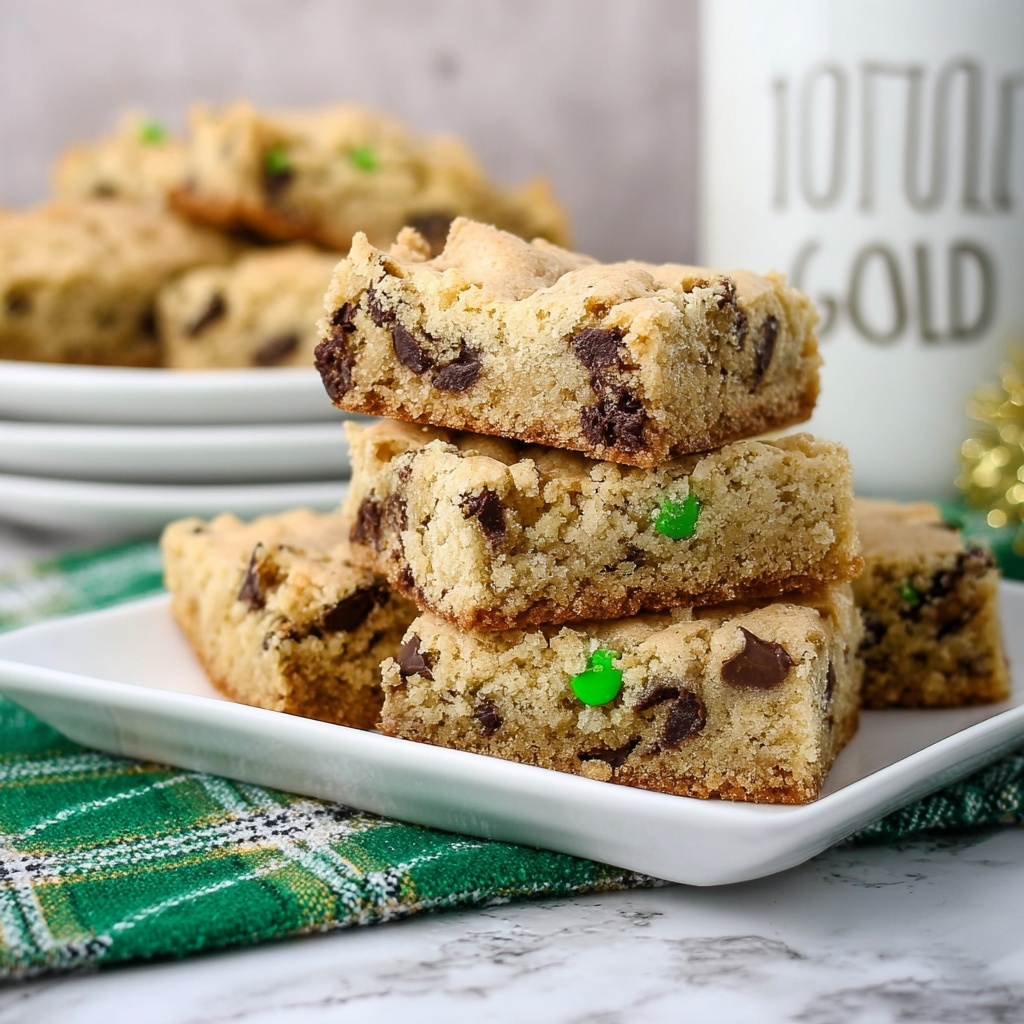 St Patrick's Day Cookie Bars Recipe - Recipe Image