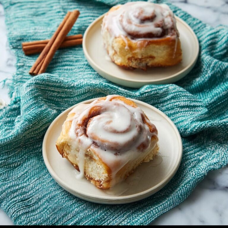 Cinnamon Rolls with Heavy Cream and Cream Cheese Icing Recipe