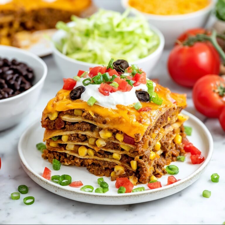 Easy Layered Taco Pie Recipe