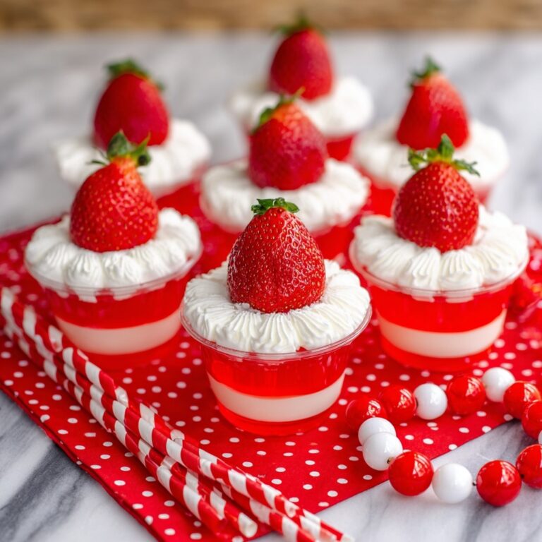 Santa Hat Jello Shots Recipe