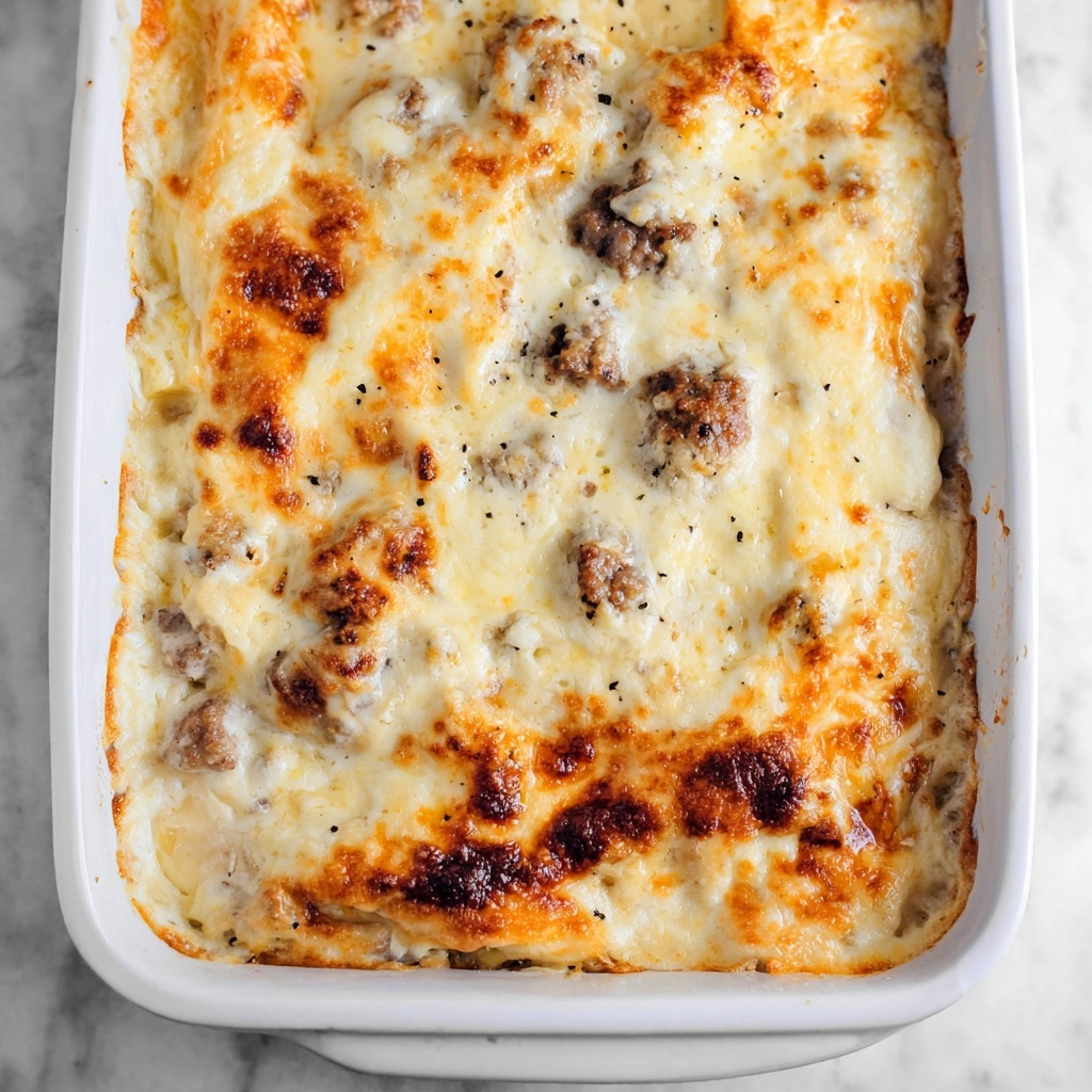 Biscuits and Gravy Casserole Recipe - Recipe Image