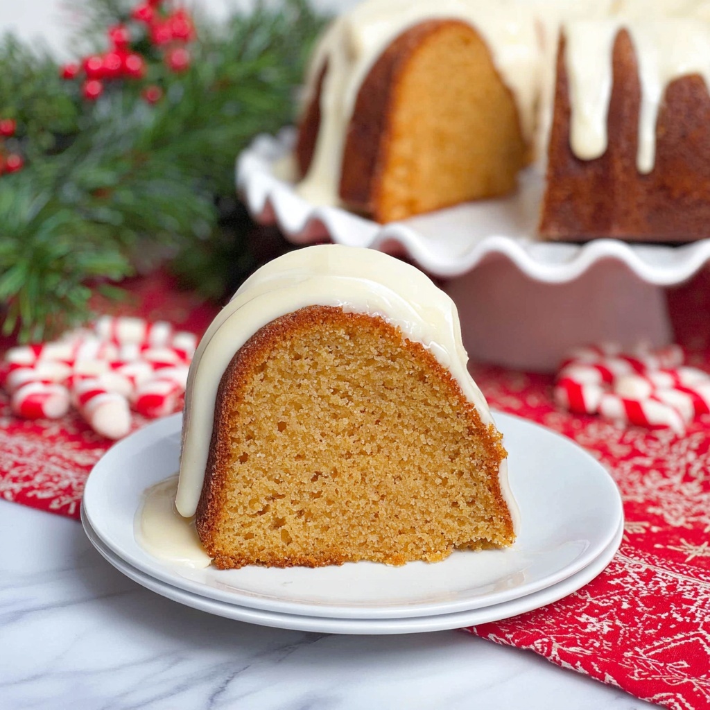 Gingerbread Bundt Cake with Cream Cheese Frosting Recipe - Recipe Image