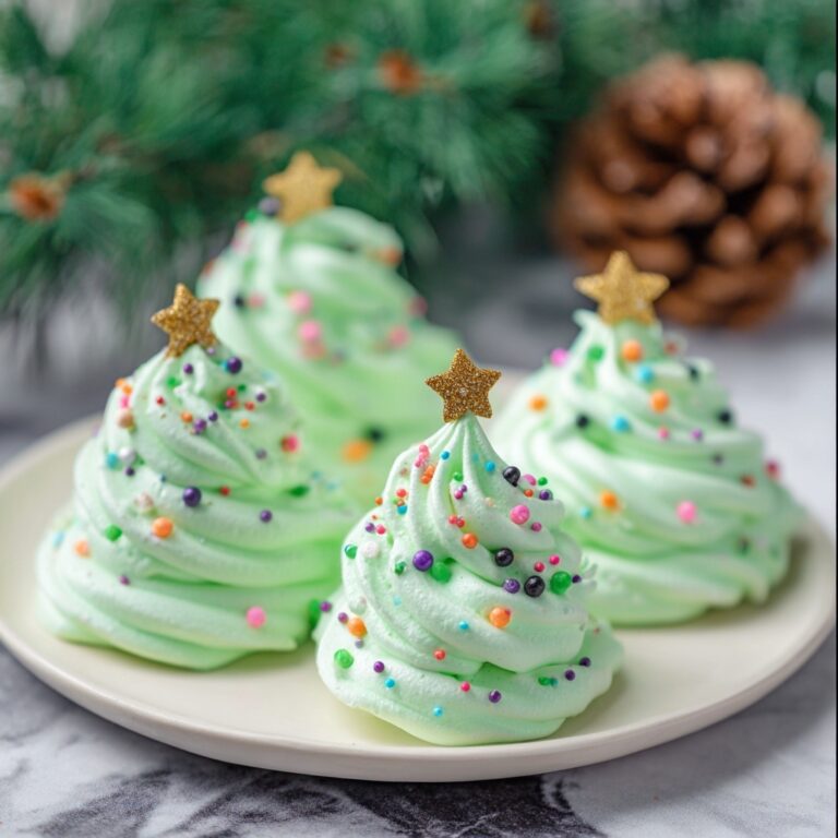 Festive Christmas Meringue Cookies Recipe