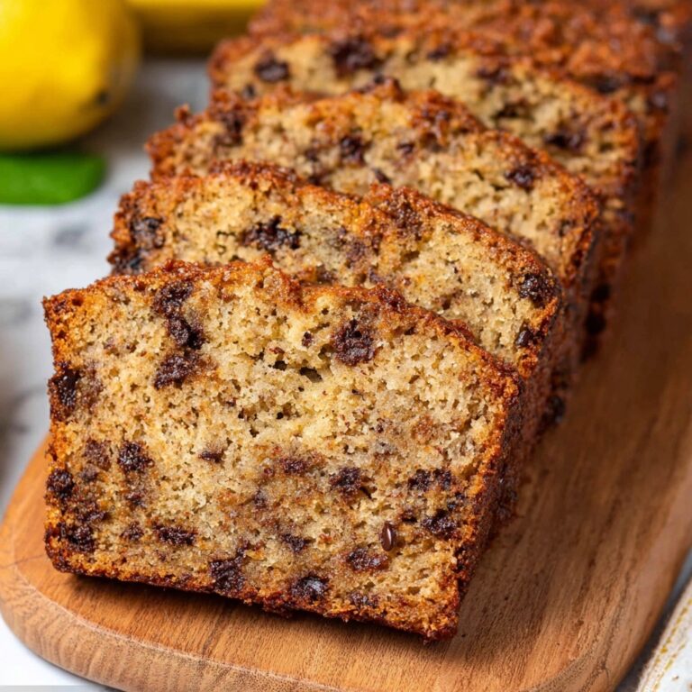 Peanut Butter Banana Bread with Chocolate Chips Recipe