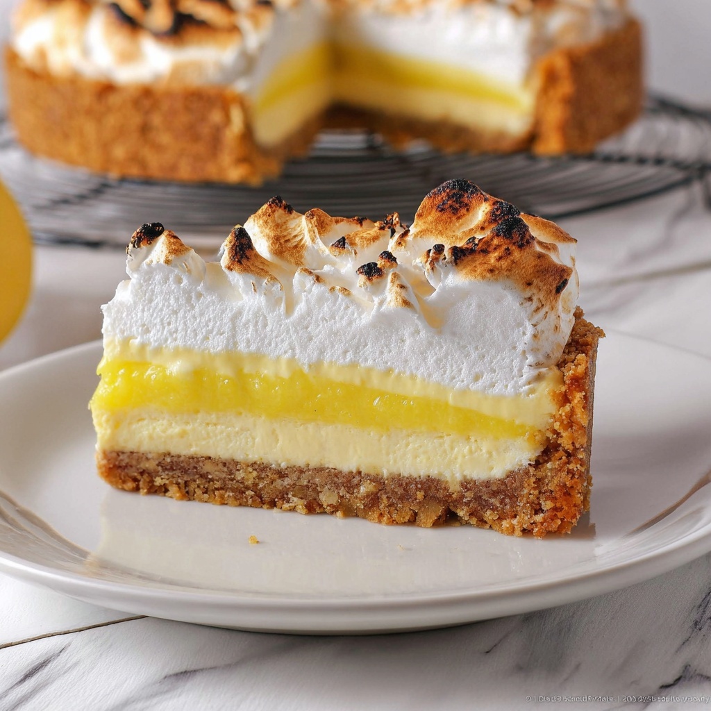 Lemon Meringue Cheesecake Recipe - Recipe Image
