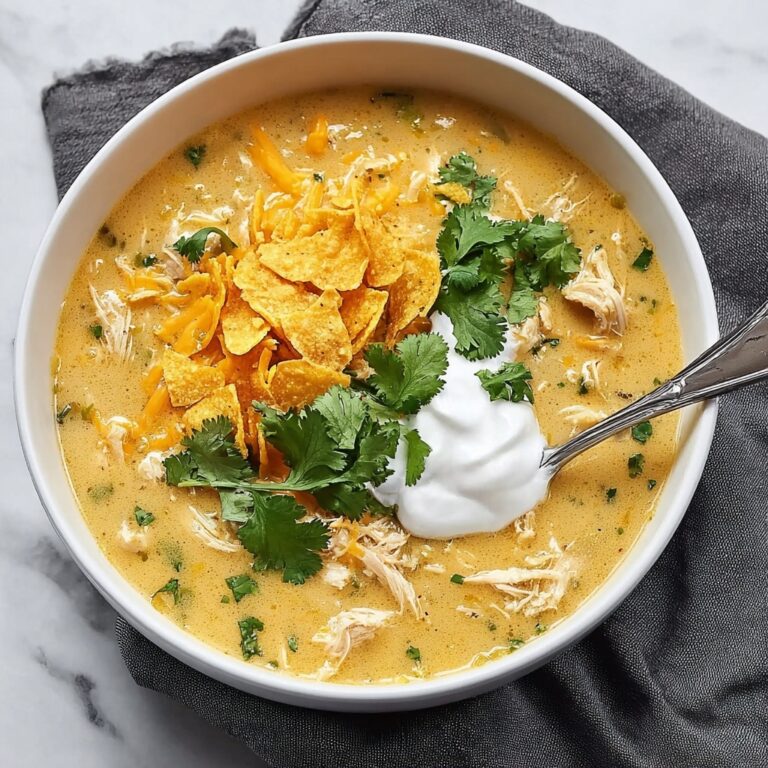 Creamy Green Chile Chicken Enchilada Soup Recipe