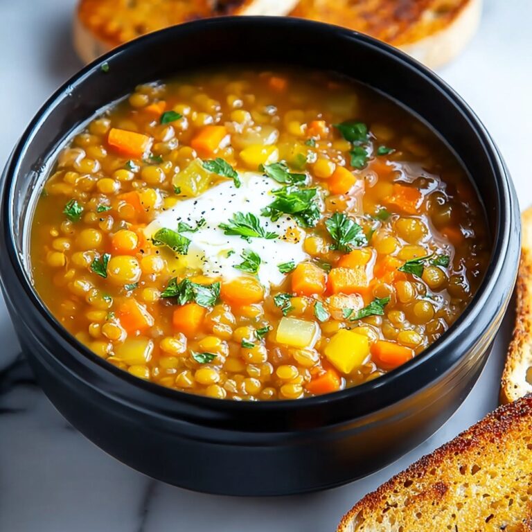 Comforting Hearty Crockpot Lentil Soup Recipe