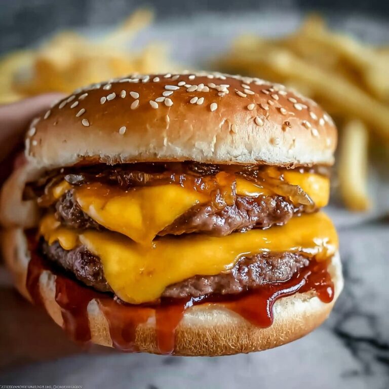 Irresistible Smash Burger with Crispy Bacon and Melty Cheddar Recipe