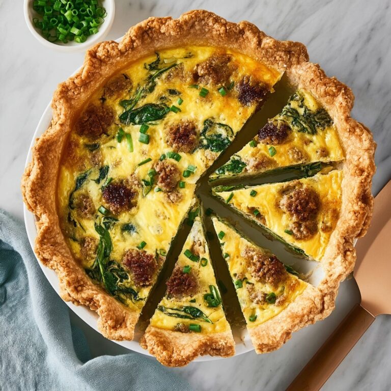 Sausage Spinach Quiche Recipe
