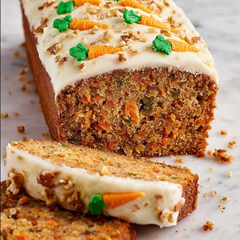 Carrot Loaf Cake with Cream Cheese Frosting Recipe