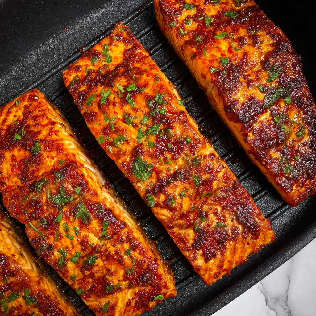 Air Fryer Salmon with Spicy Paprika Rub Recipe - Recipe Image