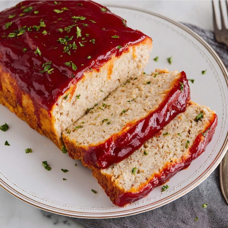 Chicken Meatloaf with Parmesan and Tangy Glaze Recipe