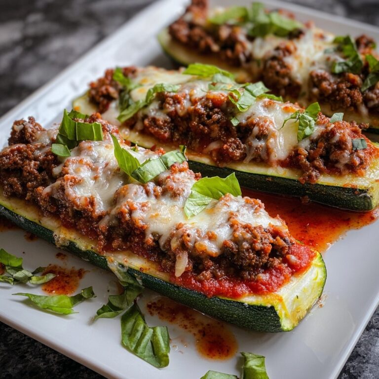 Ground Beef Zucchini Boats Recipe