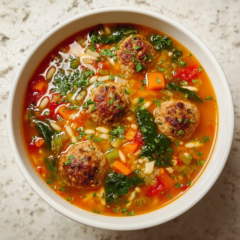 Italian Meatball & Orzo Soup Recipe