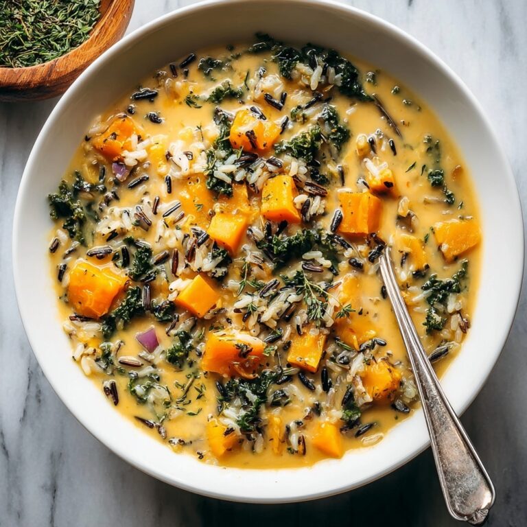 Nourishing Vegan Pumpkin Wild Rice Soup Recipe