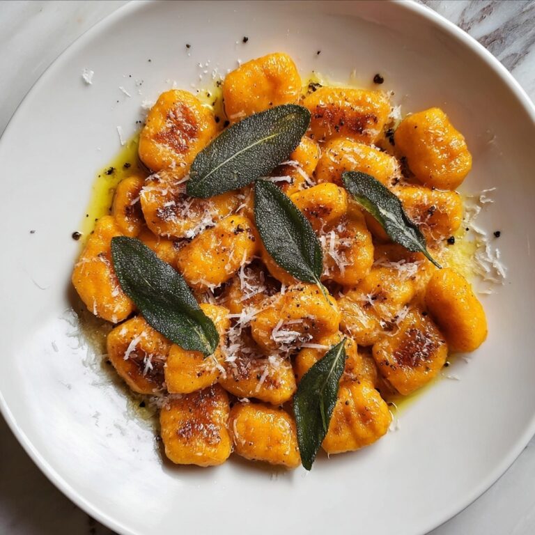 Pumpkin Gnocchi with Brown Butter and Sage Recipe