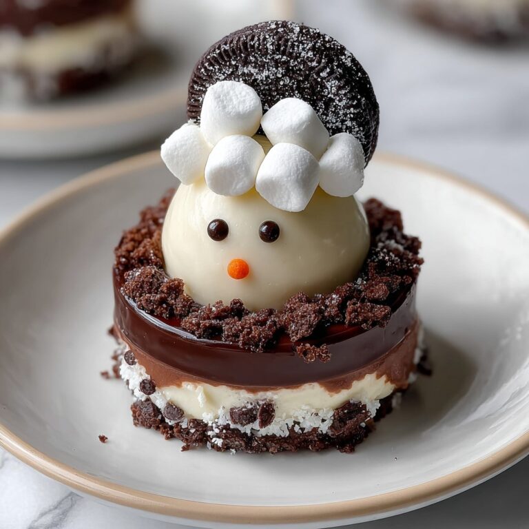 Decadent Chocolate-Covered Dirty Snowman Dessert with Creamy Vanilla Filling Recipe
