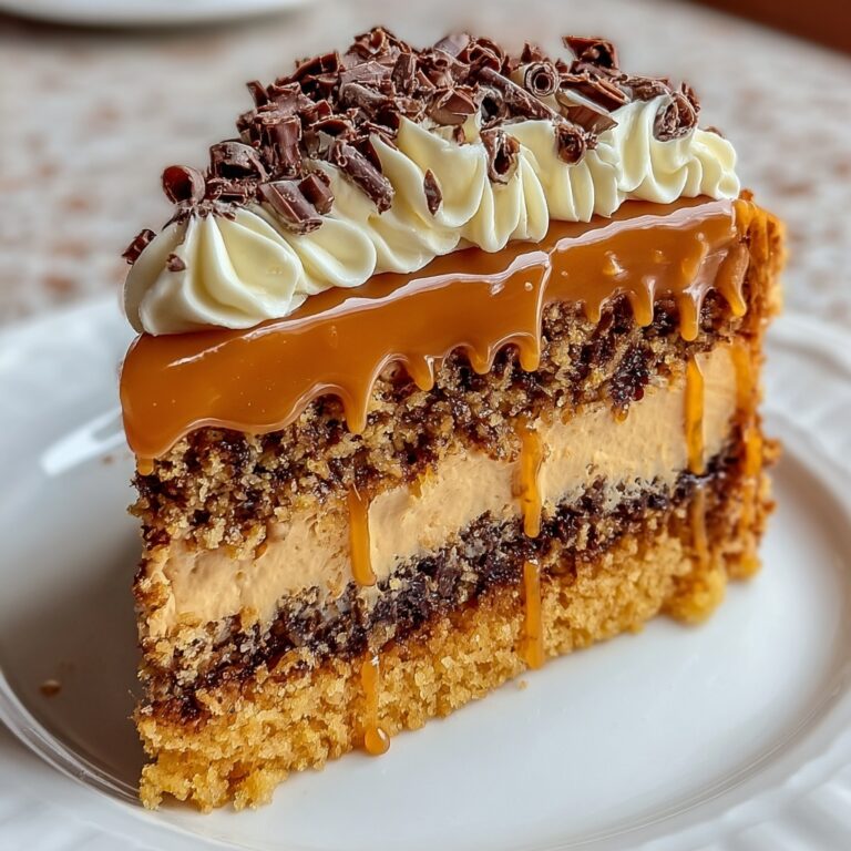 Gooey Coffee Caramel Cake Recipe
