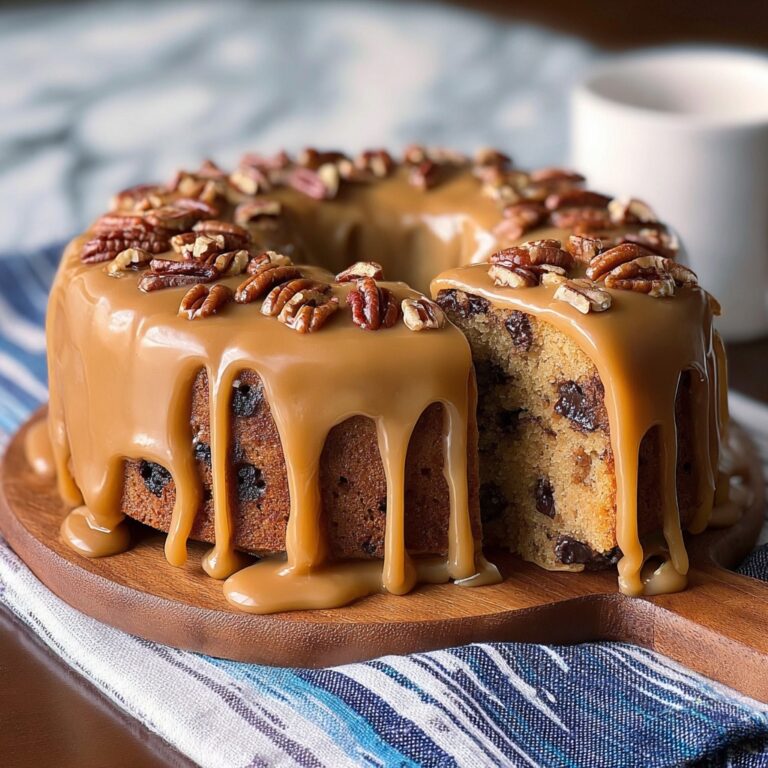 Date Coffee Cake with Walnuts and Espresso Glaze Recipe