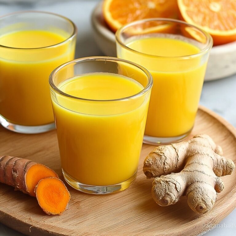 Homemade Ginger and Turmeric Immunity Shots Recipe