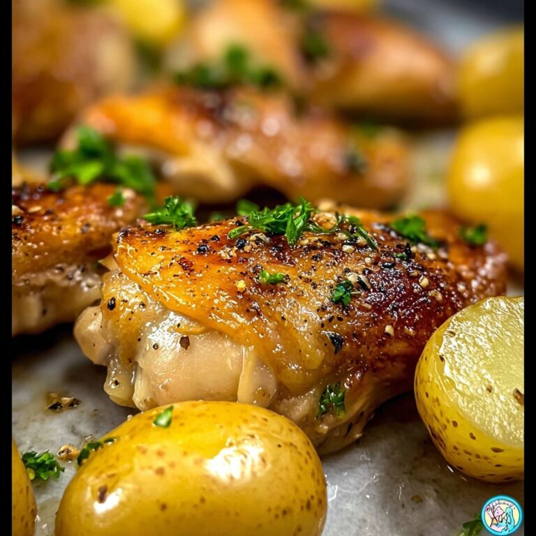 Garlic Parmesan Chicken and Potatoes Recipe