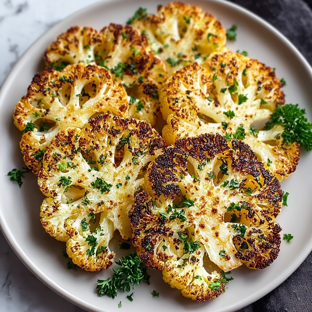 Crispy Baked Cauliflower Steaks Recipe - Recipe Image