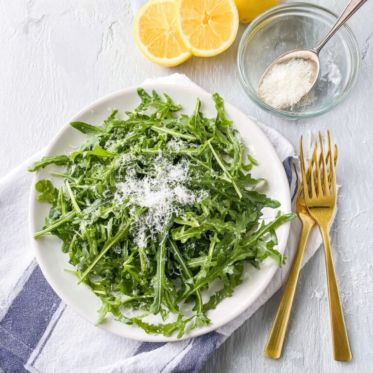 Arugula Salad with Lemon Vinaigrette and Parmesan Recipe