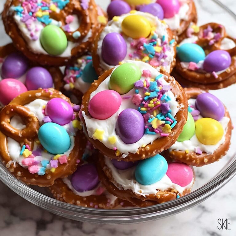 Easter Chocolate-Dipped Pretzels with Colorful Sprinkles Recipe