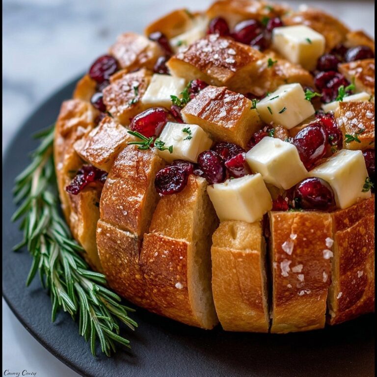 Cranberry Brie Pull Apart Bread Recipe