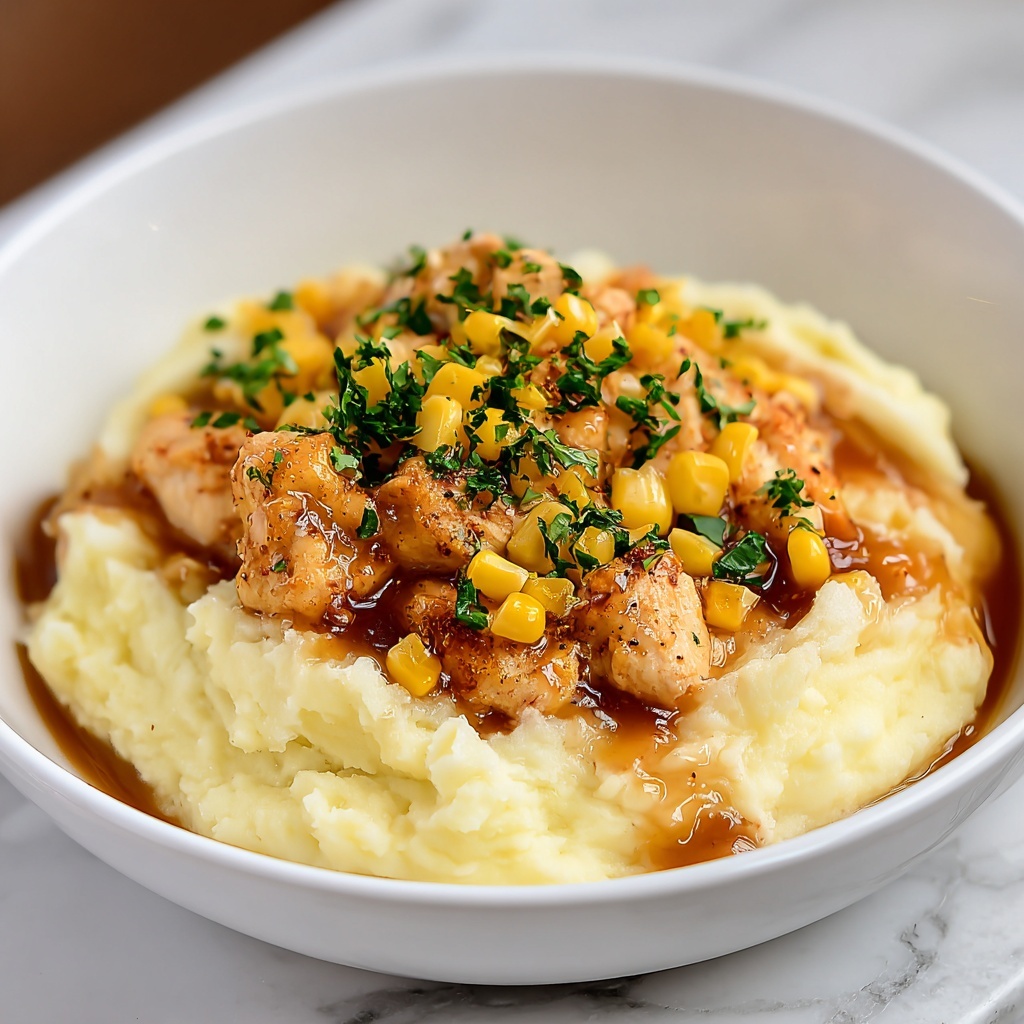 Chicken Mashed Potato Bowls Recipe - Recipe Image