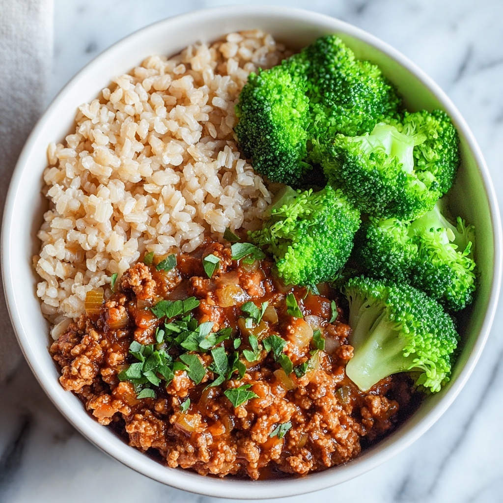 Sweet & Spicy Ground Turkey & Broccoli Bowls Recipe - Recipe Image