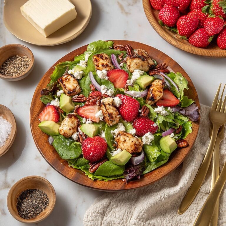 Strawberry Chicken Salad with Basil Balsamic Vinaigrette Recipe