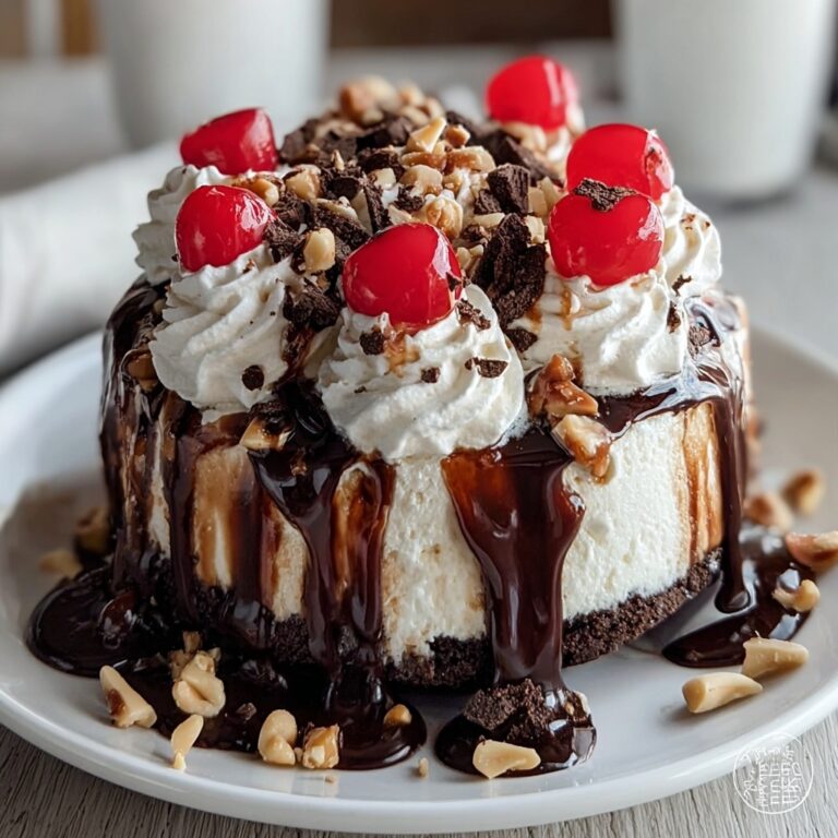 Hot Fudge Sundae Brownie Cheesecake Recipe