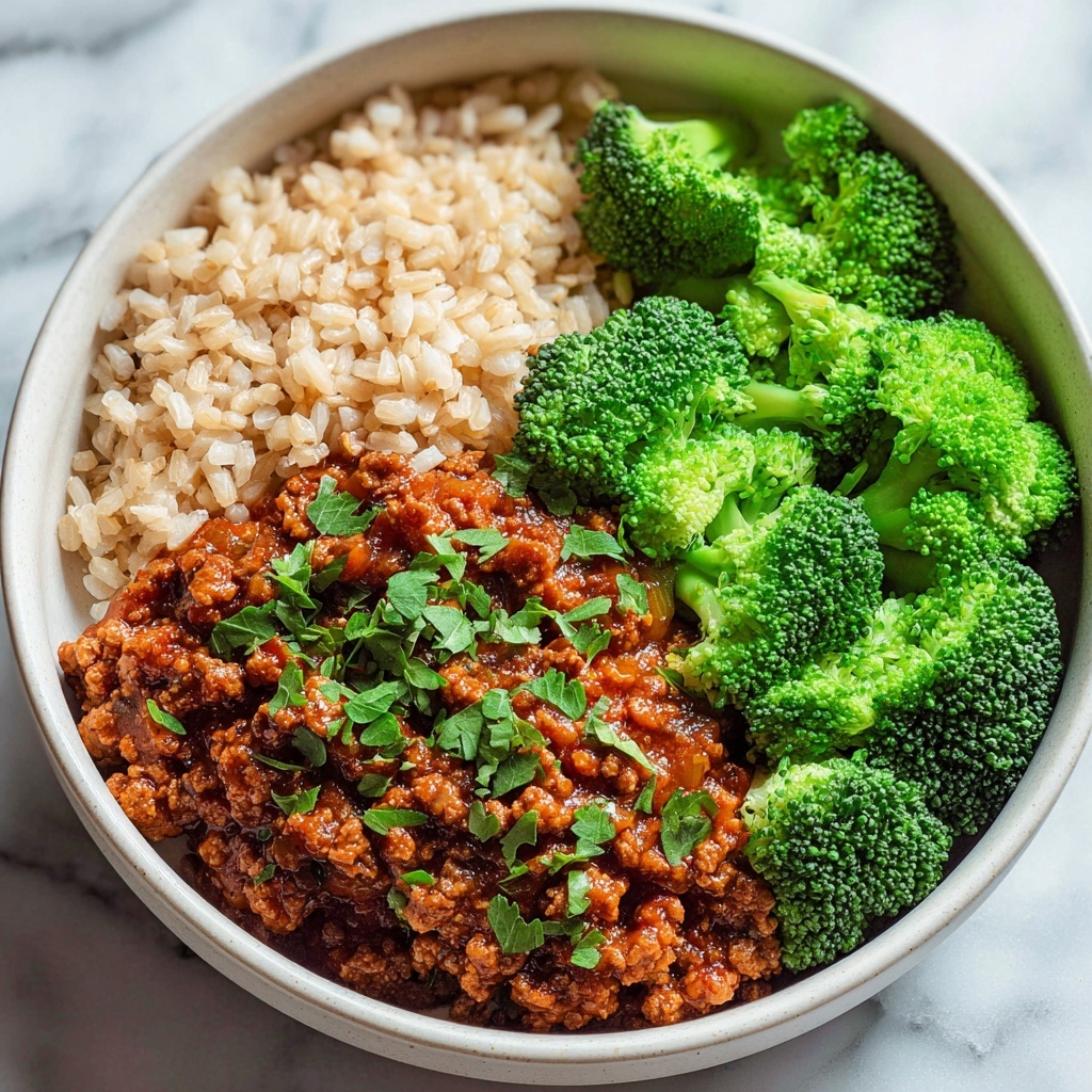Sweet & Spicy Ground Turkey & Broccoli Bowls Recipe - Recipe Image
