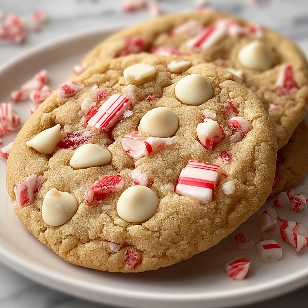 White Chocolate Candy Cane Cookies Recipe - Recipe Image
