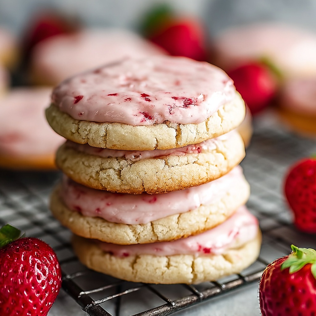 Double Strawberry Sugar Cookies Recipe - Recipe Image