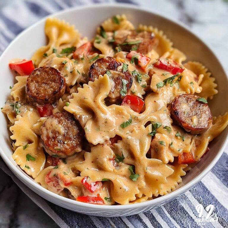 Indulgent Creamy Cajun Sausage Pasta Dinner in Just 30 Minutes Recipe