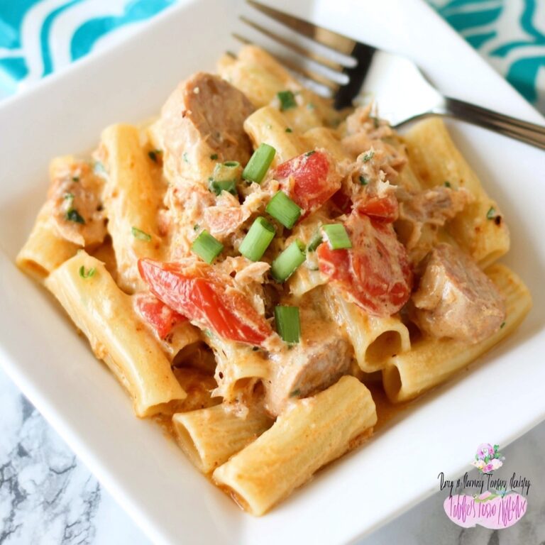 One Pot Cheesy Pasta and Sausage Recipe